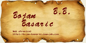 Bojan Basarić vizit kartica